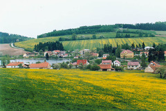 Horní část obce Nová Ves